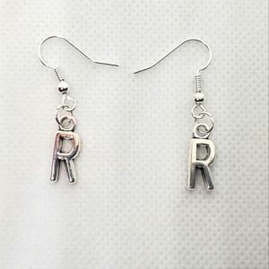 ‼️B2G1 R Initial Earrings, NEW